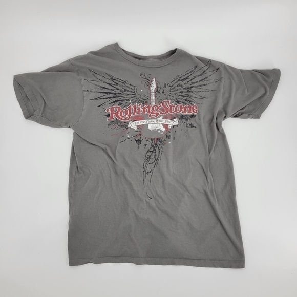 MENS LARGE VINTAGE ROLLING STONE ALL THE NEWS THAT FITS T-SHIRT - Picture 2 of 6